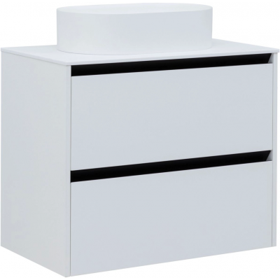 Тумба под раковину Allen Brau Activity 80 1.34004.WM белый матовый/черный браш купить с доставкой. 100% Оригинал. Гарантия!