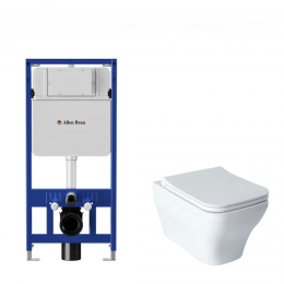 Комплект унитаз с инсталляцией и сиденьем микролифт Allen Brau Infinity 306274+301326+301327 Комплект унитаз с инсталляцией и сиденьем микролифт Allen Brau Infinity 306274+301326+301327
