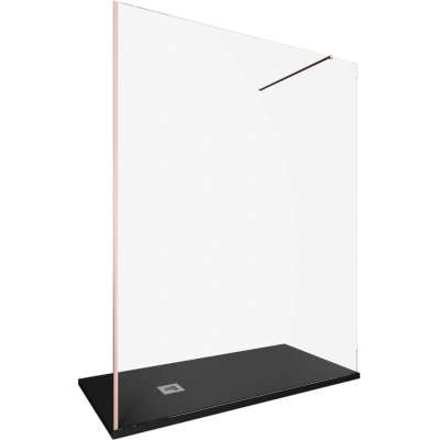 Душевая перегородка Allen Brau Infinity 160 см. профиль бронза, стекло прозрачное купить с доставкой. 100% Оригинал. Гарантия!