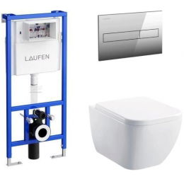 Комплект унитаз с инсталляцией, кнопкой и сиденьем микролифт Allen Brau Infinity 00316505 Комплект унитаз с инсталляцией, кнопкой и сиденьем микролифт Allen Brau Infinity 00316505