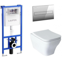 Комплект унитаз с инсталляцией, кнопкой и сиденьем микролифт Allen Brau Infinity 00316506 Комплект унитаз с инсталляцией, кнопкой и сиденьем микролифт Allen Brau Infinity 00316506