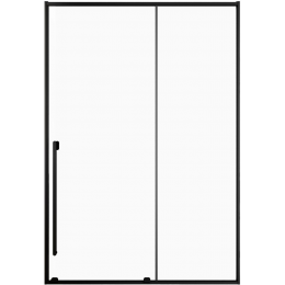 Душевая дверь в нишу Allen Brau Fantasy 140 см. профиль черный, стекло прозрачное