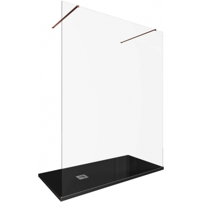 Душевая перегородка Allen Brau Infinity 160 см. профиль бронза, стекло прозрачное купить с доставкой. 100% Оригинал. Гарантия!