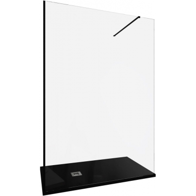 Душевая перегородка Allen Brau Infinity 140 см. профиль черный, стекло прозрачное купить с доставкой. 100% Оригинал. Гарантия!