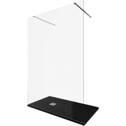 Душевая перегородка Allen Brau Infinity 140 см. профиль серебро, стекло прозрачное