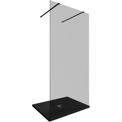 Душевая перегородка Allen Brau Infinity 100 см. профиль черный, стекло прозрачное купить с доставкой. 100% Оригинал. Гарантия!