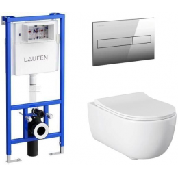 Комплект унитаз с инсталляцией, кнопкой и сиденьем микролифт Allen Brau Priority 00316508 Комплект унитаз с инсталляцией, кнопкой и сиденьем микролифт Allen Brau Priority 00316508