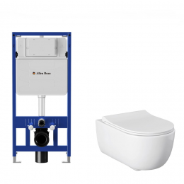 Комплект унитаз с инсталляцией и сиденьем микролифт Allen Brau Priority 306274+301296+301297 Комплект унитаз с инсталляцией и сиденьем микролифт Allen Brau Priority 306274+301296+301297