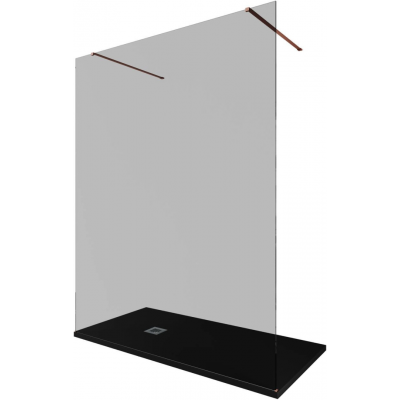 Душевая перегородка Allen Brau Infinity 160 см. профиль бронза, стекло прозрачное купить с доставкой. 100% Оригинал. Гарантия!