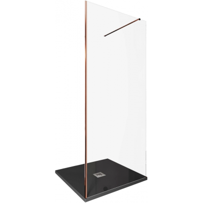 Душевая перегородка Allen Brau Infinity 90 см. профиль бронза, стекло прозрачное купить с доставкой. 100% Оригинал. Гарантия!