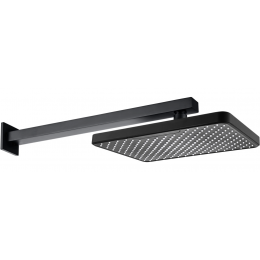 Верхний душ настенный 305х205мм AQUATEK, матовый черный AQ2081MB