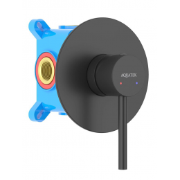 Смеситель для душа (внешняя и скрытая часть) AQUATEK, матовый черный AQ1366MB ЕВРОПА Смеситель для душа (внешняя и скрытая часть) AQUATEK, матовый черный AQ1366MB ЕВРОПА