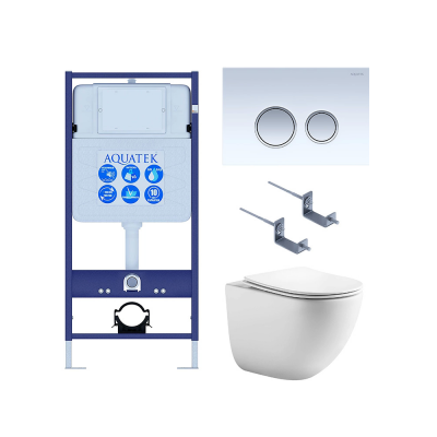 Комплект унитаз с инсталляцией, кнопкой и сиденьем микролифт SET AQUATEK ГЕЛИОС-028 безободковый купить с доставкой. 100% Оригинал. Гарантия! Комплект унитаз с инсталляцией, кнопкой и сиденьем микролифт SET AQUATEK ГЕЛИОС-028 безободковый купить с доставкой. 100% Оригинал. Гарантия!