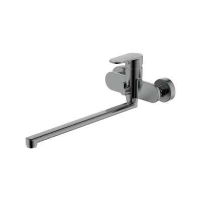 AQ1842BGM НИКА смеситель для ванны с длинным изливом, оружейная сталь купить с доставкой. 100% Оригинал. Гарантия!