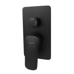 Смеситель для ванны AQUATEK (внешняя и скрытая часть), матовый черный AQ1046MB ВЕГА