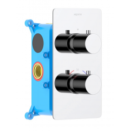 Термостатический смеситель для ванны 2 режима, (внешняя и скрытая часть) AQUATEK AQ1392CR ЕВРОПА