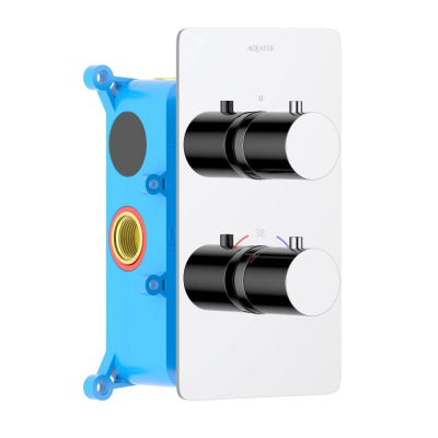 Термостатический смеситель для ванны 2 режима, (внешняя и скрытая часть) AQUATEK AQ1392CR ЕВРОПА купить с доставкой. 100% Оригинал. Гарантия!