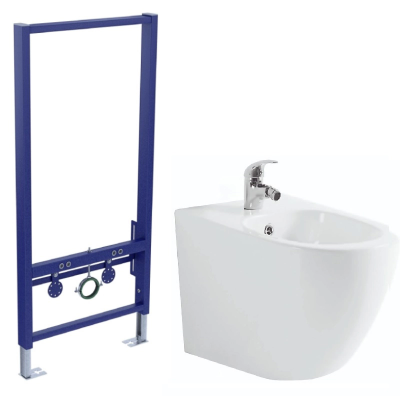 Комплект биде подвесное Aquatek Европа AQ1016-MW+инсталляция Aquatek Standart 50 INSB-0000001 купить с доставкой. 100% Оригинал. Гарантия!