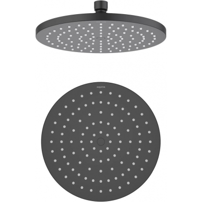 Круглый верхний душ 220*12 мм AQUATEK, матовый черный AQ2086MB купить с доставкой. 100% Оригинал. Гарантия!