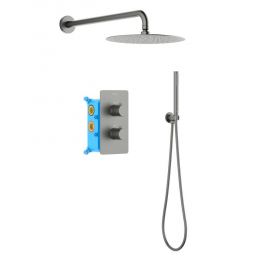 AQ1376BGM ЕВРОПА Set 3 в 1 душевой комплект, оружейная сталь AQ1376BGM ЕВРОПА Set 3 в 1 душевой комплект, оружейная сталь