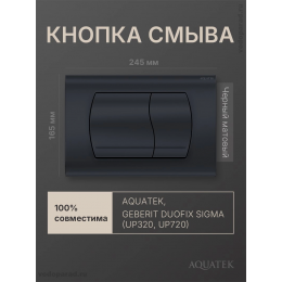 Кнопка смыва Aquatek KDI-0000049 черный