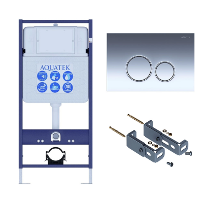 Инсталляция для подвесного унитаза Aquatek Standart 50 INS-0000012, кнопка смыва хром + крепеж купить с доставкой. 100% Оригинал. Гарантия! Инсталляция для подвесного унитаза Aquatek Standart 50 INS-0000012, кнопка смыва хром + крепеж купить с доставкой. 100% Оригинал. Гарантия!