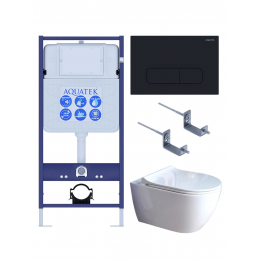 Комплект унитаз с инсталляцией, кнопкой и сиденьем микролифт Aquatek Поларис SET AQUATEK ПОЛАРИС-01-017 4в1 безободковый Комплект унитаз с инсталляцией, кнопкой и сиденьем микролифт Aquatek Поларис SET AQUATEK ПОЛАРИС-01-017 4в1 безободковый