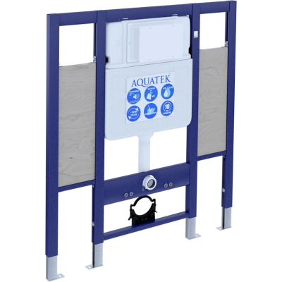 Инсталляция для унитаза Aquatek INS-0000015 для лиц с ограниченными возможностями, с площадками для поручней купить с доставкой. 100% Оригинал. Гарантия!