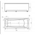 Акриловая ванна Акватек Либра NEW 160x70 LIB160N-0000015 с фронтальным экраном (слив справа)