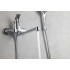 AQ1042CR ВЕГА смеситель для ванны с длинным изливом + AQ2011CR ВЕГА душевой гарнитур 3jet 73см
