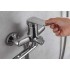 AQ1042CR ВЕГА смеситель для ванны с длинным изливом + AQ2011CR ВЕГА душевой гарнитур 3jet 73см