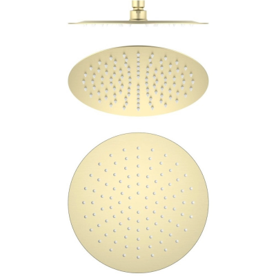 AQ2073BG круглый верхний душ 250*2 мм, шлиф. золото купить с доставкой. 100% Оригинал. Гарантия!