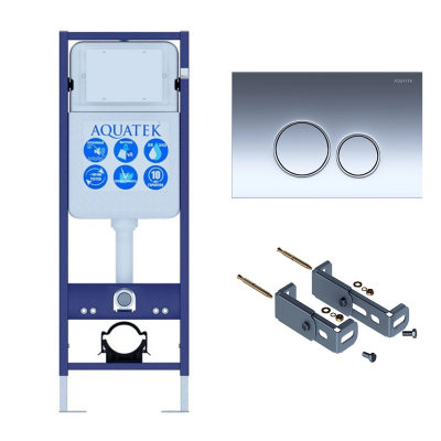 Инсталляция для подвесного унитаза Aquatek Standart 37 INS-0000017, кнопка смыва хром + крепеж купить с доставкой. 100% Оригинал. Гарантия! Инсталляция для подвесного унитаза Aquatek Standart 37 INS-0000017, кнопка смыва хром + крепеж купить с доставкой. 100% Оригинал. Гарантия!