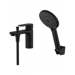 AQ1844MB НИКА смеситель врезной на борт ванны на 1 отв., матовый черный AQ1844MB НИКА смеситель врезной на борт ванны на 1 отв., матовый черный