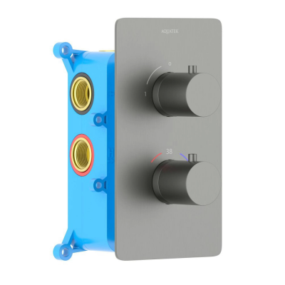 AQ1391BGM ЕВРОПА термостатический смеситель для душа (внешняя и скрытая часть), оружейная сталь купить с доставкой. 100% Оригинал. Гарантия! AQ1391BGM ЕВРОПА термостатический смеситель для душа (внешняя и скрытая часть), оружейная сталь купить с доставкой. 100% Оригинал. Гарантия!