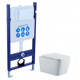 Комплект унитаз с инсталляцией и сиденьем микролифт Aquatek Либра New SET AQUATEK ЛИБРА N-14 Комплект унитаз с инсталляцией и сиденьем микролифт Aquatek Либра New SET AQUATEK ЛИБРА N-14