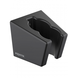 Держатель ручного душа AQUATEK, матовый черный AQ2402MB