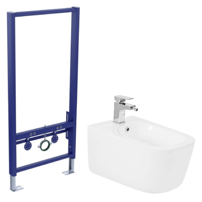 Комплект биде подвесное Aquatek Лугано AQ1002-00+инсталляция Aquatek Standart 50 INSB-0000001 купить с доставкой. 100% Оригинал. Гарантия!