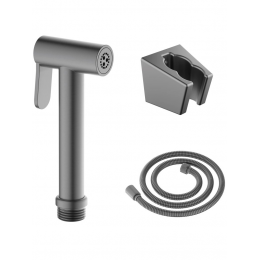 AQ2054BGM гигиенический ручной душ со шлангом 120 см и держателем, оружейная сталь AQ2054BGM гигиенический ручной душ со шлангом 120 см и держателем, оружейная сталь