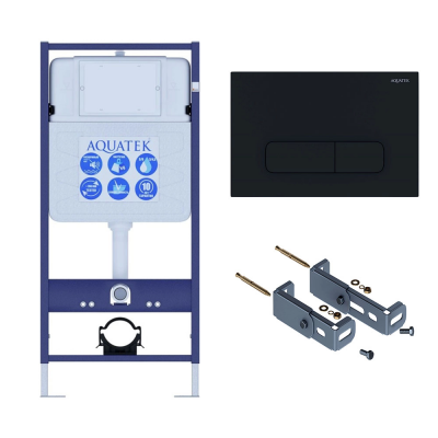 Инсталляция для подвесного унитаза Aquatek Standart 50 INS-0000012, кнопка смыва черная + крепеж купить с доставкой. 100% Оригинал. Гарантия! Инсталляция для подвесного унитаза Aquatek Standart 50 INS-0000012, кнопка смыва черная + крепеж купить с доставкой. 100% Оригинал. Гарантия!
