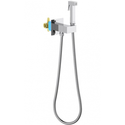 Комплект для гигиенического душа встроенный (смеситель с прогрессивным картриджем + гигиеническая лейка + шланг) AQUATEK AQ1025CR ЛИРА купить с доставкой. 100% Оригинал. Гарантия!