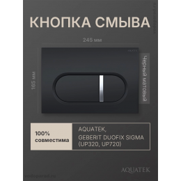 Кнопка смыва Aquatek KDI-0000045 черный