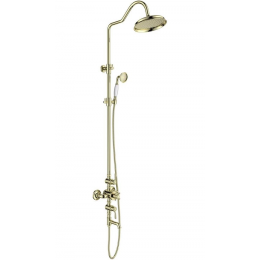 Термостатическая душевая система с изливом AQUATEK, полир. золото AQ2543PG КЛАССИК