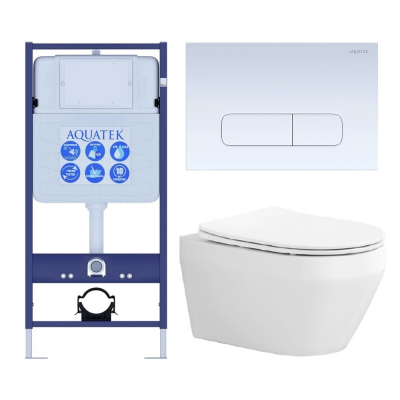 Комплект унитаз с инсталляцией, кнопкой и сиденьем микролифт Aquatek Лея SET AQUATEK ЛЕЯ cm-013 4в1 безободковый купить с доставкой. 100% Оригинал. Гарантия! Комплект унитаз с инсталляцией, кнопкой и сиденьем микролифт Aquatek Лея SET AQUATEK ЛЕЯ cm-013 4в1 безободковый купить с доставкой. 100% Оригинал. Гарантия!