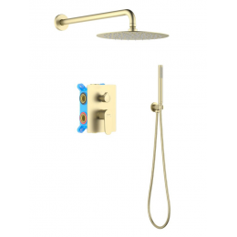 AQ1272BG ОБЕРОН Set 3 в 1 душевой комплект, шлиф. золото AQ1272BG ОБЕРОН Set 3 в 1 душевой комплект, шлиф. золото