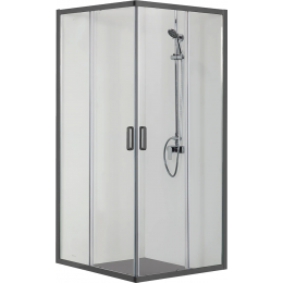 Душевой уголок Aquatek 90x90 AQ ARI KV 09020BL черный матовый
