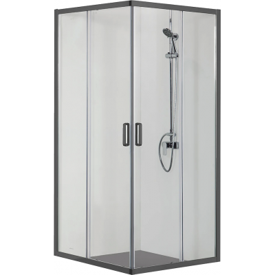 Душевой уголок Aquatek 90x90 AQ ARI KV 09020BL черный матовый купить с доставкой. 100% Оригинал. Гарантия!