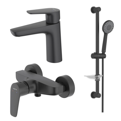 AQ1110MB БЕТТА смеситель для раковины 98, без донного клапана, матовый черный + AQ1160MB БЕТТА смеситель для душа, матовый черный + AQ2013MB БЕТТА душевой гарнитур 3jet 65 см, матовый черный купить с доставкой. 100% Оригинал. Гарантия! AQ1110MB БЕТТА смеситель для раковины 98, без донного клапана, матовый черный + AQ1160MB БЕТТА смеситель для душа, матовый черный + AQ2013MB БЕТТА душевой гарнитур 3jet 65 см, матовый черный купить с доставкой. 100% Оригинал. Гарантия!