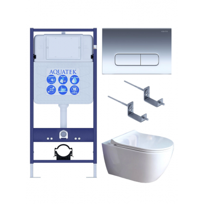 Комплект унитаз с инсталляцией, кнопкой и сиденьем микролифт Aquatek Поларис SET AQUATEK ПОЛАРИС-01-016 4в1 безободковый купить с доставкой. 100% Оригинал. Гарантия! Комплект унитаз с инсталляцией, кнопкой и сиденьем микролифт Aquatek Поларис SET AQUATEK ПОЛАРИС-01-016 4в1 безободковый купить с доставкой. 100% Оригинал. Гарантия!