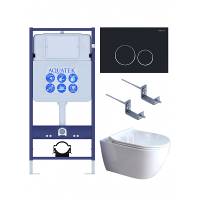 Комплект унитаз с инсталляцией, кнопкой и сиденьем микролифт Aquatek Поларис SET AQUATEK ПОЛАРИС-01-020 4в1 безободковый купить с доставкой. 100% Оригинал. Гарантия! Комплект унитаз с инсталляцией, кнопкой и сиденьем микролифт Aquatek Поларис SET AQUATEK ПОЛАРИС-01-020 4в1 безободковый купить с доставкой. 100% Оригинал. Гарантия!